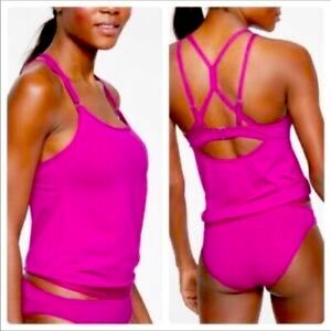 Athleta Cross Back Swim Tank 38 B/C